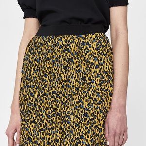 Need Supply Co Leopard Pleated Skirt